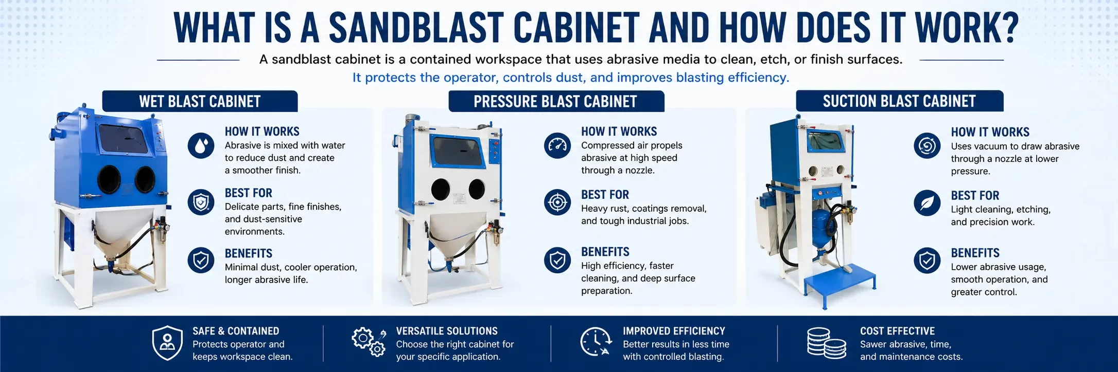 What Is a Sandblast Cabinet and How Does It Work?