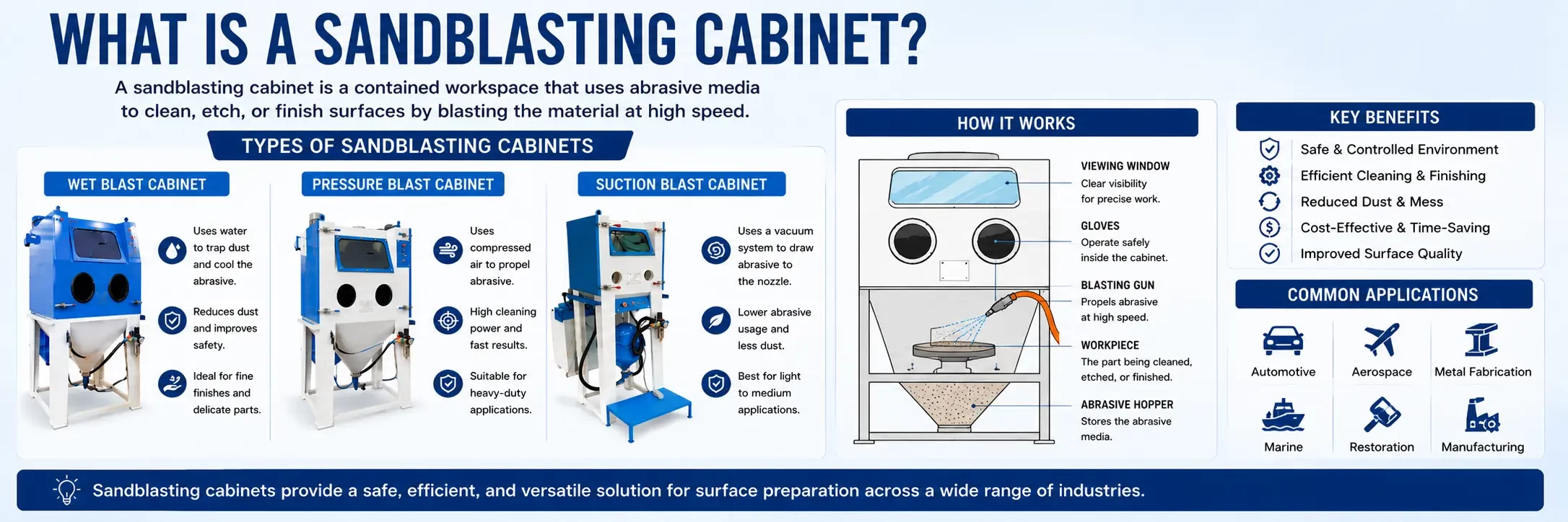 What is a Sandblasting Cabinet?